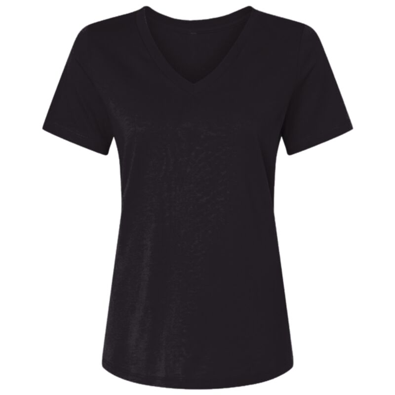Women's USA-Made Fine Jersey V-Neck T-Shirt Thumbnail