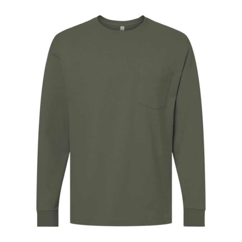 Unisex Super Heavyweight Long Sleeve Pocket Tee Thumbnail