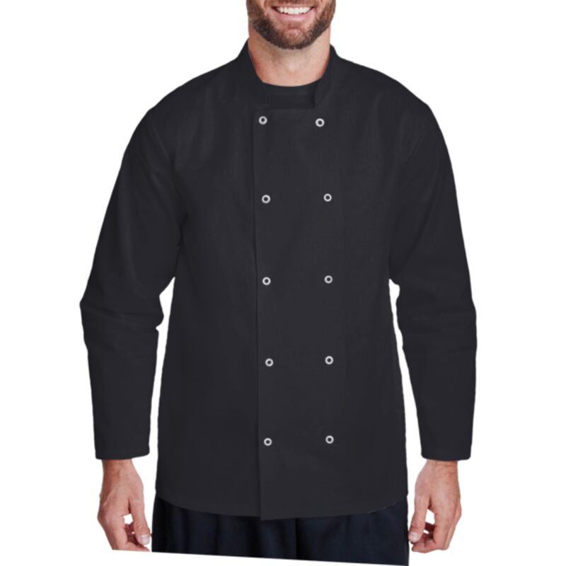 Unisex Ten Studded Front Chef Coat Thumbnail