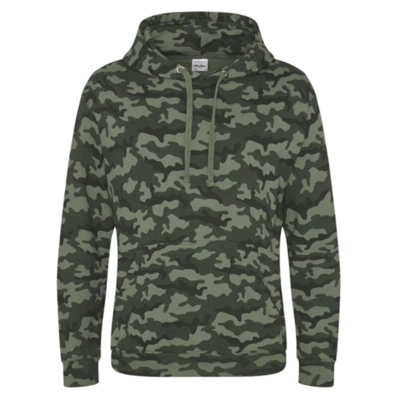 Unisex Camo Hooded Sweatshirt Thumbnail