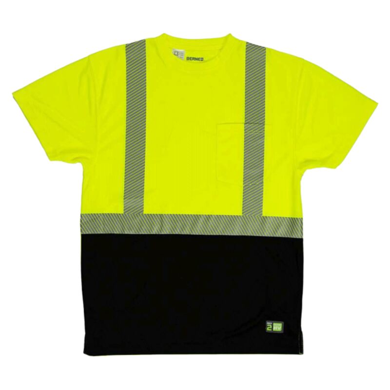Men's Hi-Vis Class 2 Color Blocked Pocket T-Shirt Thumbnail