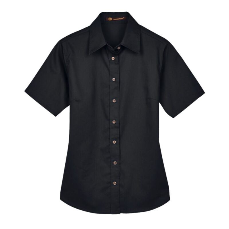 Women's Easy Blend™ Short Sleeve Twill Dress Shirt with Stain-Release Thumbnail