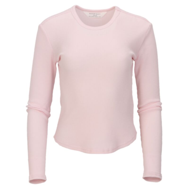 Women's Waffle Knit Baby Long Sleeve T-Shirt Thumbnail