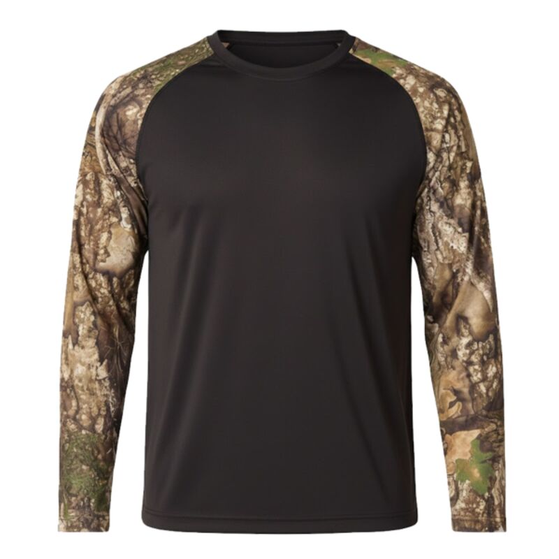 Unisex Realtree® Performance Colorblocked Long Sleeve T-Shirt Thumbnail