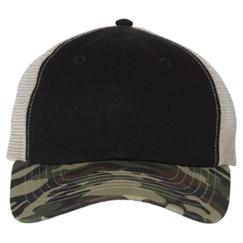 Contrast-Stitch Mesh-Back Cap Thumbnail