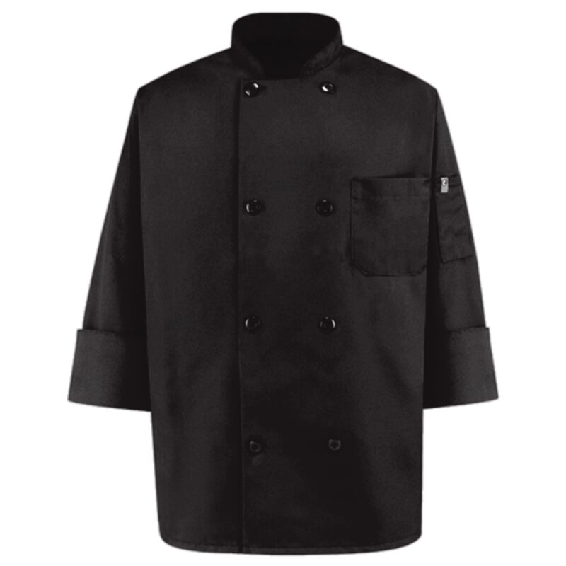 Black Traditional Chef Coat Thumbnail