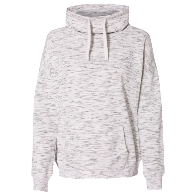 Women’s Mélange Fleece Cowl Neck Sweatshirt Thumbnail