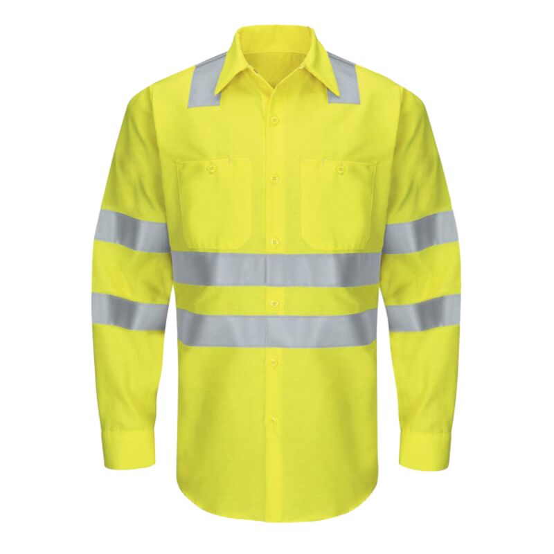 Men's Tall Enhanced & Hi-Visibility Long Sleeve Work Shirt Thumbnail