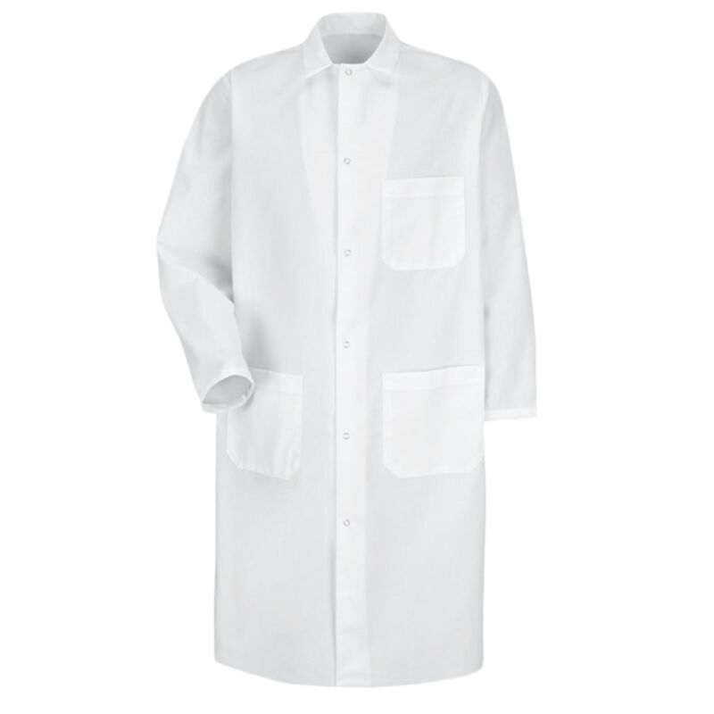 Unisex Butcher Coat with Exterior Chest Pocket Thumbnail