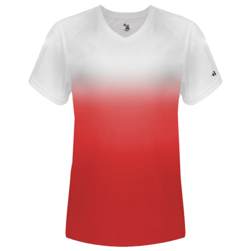 Women's V-Neck Ombre T-Shirt Thumbnail