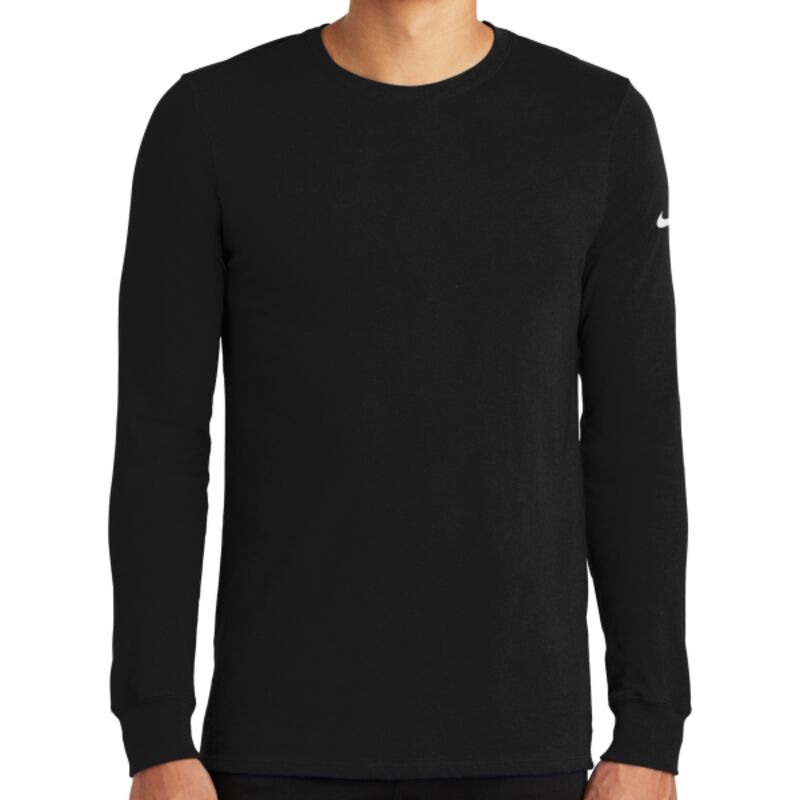 Nike Dri FIT Cotton/Poly Long Sleeve Tee NKBQ5230 Thumbnail